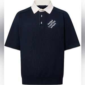 Louis Vuitton Embriodered Short-Sleeve Cotton Blend Polo Shirt